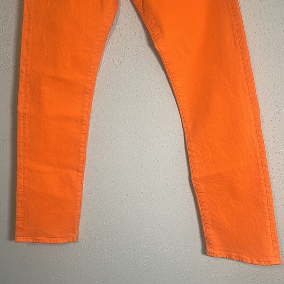 Polo Ralph Lauren Varick Slim Straight Jeans Mens 28x30 Orange NEW - Picture 15 of 16